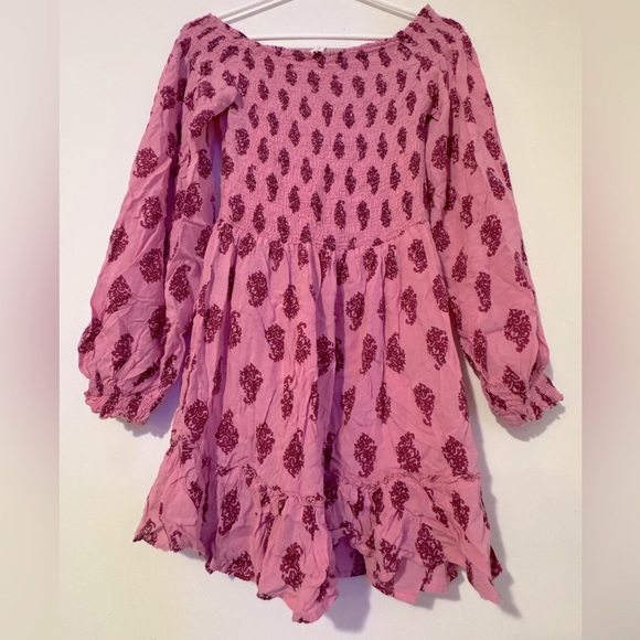 Cool Change Dresses & Skirts - Cool Change Chic Resort Wear Stevie Off-The-Shoulder Pink Dress w/ Red Design